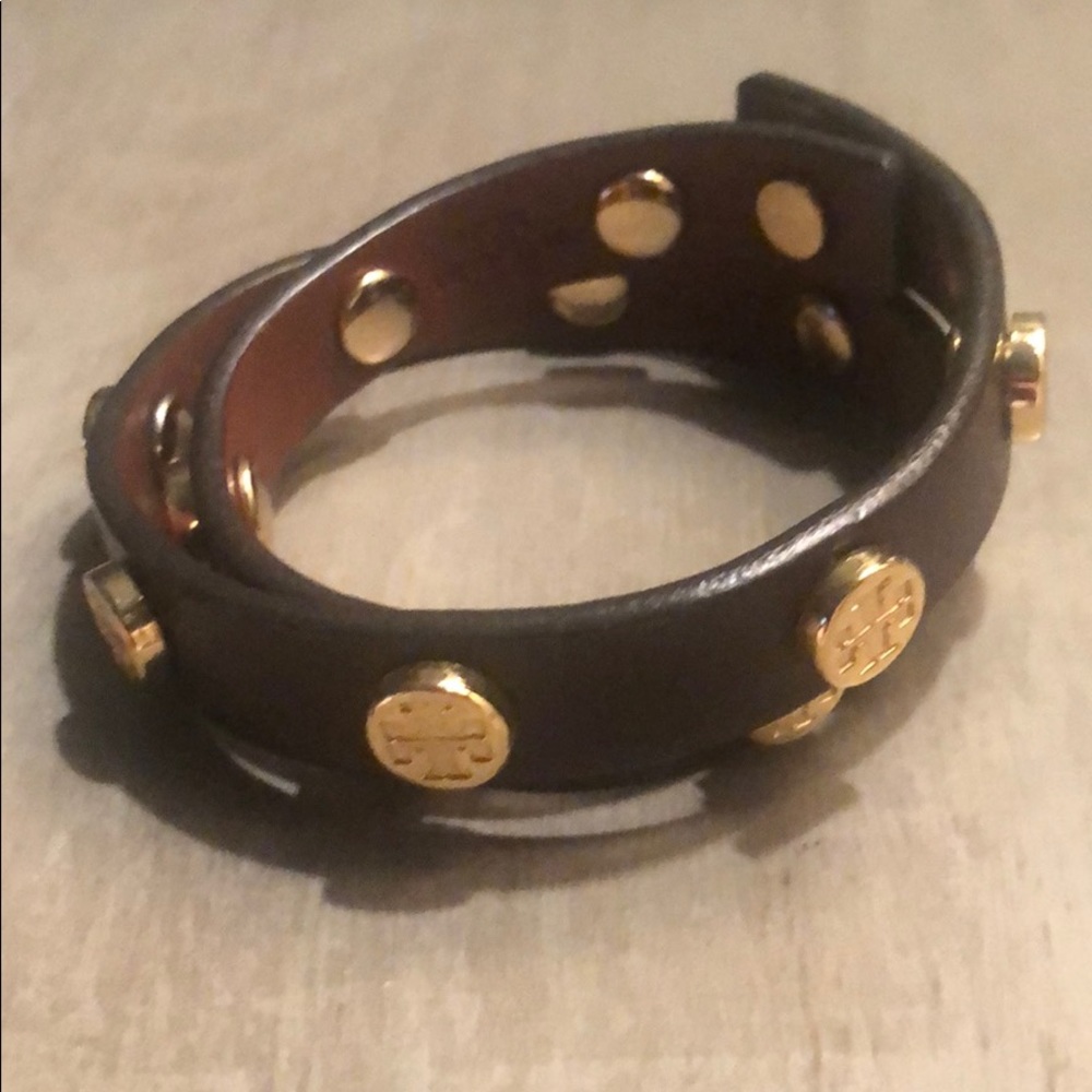 Tory Burch Double Wrap Leather Bracelet